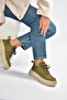 T811845302 Khaki Suede Thick Soled Women's Shoes