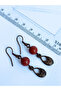 Tiger's Eye & Jasper Natural Stone Bohemian Drop Dangle, Women's 2-Piece Earring Set, Brown -Red - 6