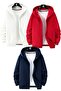 3-Piece Hooded Unisex Zippered Sweatshirt / Cardigan