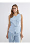 Esvab • Modern & Distinctive Zero Roba Collar Crepe Women's Vest - 2