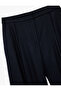 Pocketed, Pleated Detailed Striped Straight-Leg Fabric Trousers - 5