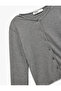 Long Sleeve Crew Neck Knitwear Pajama Top - 5