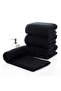 Black Hand Towel 4 Pack 50X90 cm Soft and Colorfast 100% Cotton - 2