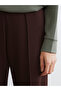 Two Mt Shop Quality Natuvera Brown Interlock Plain Narrow & Slim Women's Sweatpants - 3
