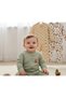 Unisex Boy Baby Girl Baby 100% Cotton 9-18 Months Zippered 3-Piece Hedgehog Patterned Cuffed Romper Set - 3