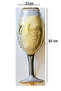 1 Piece Giant Size Goblet-Shaped Foil Balloon Bride to Be Bachelorette Party Balloon 92cm X 37cm - 2