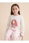 Alita City Lcw Kids Beige Combed Cotton Printed Standard & Regular Long Sleeve Girls' T-Shirt with a Difference