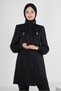 STONE DETAILED WAIST RUBBERED DOUBLE PANT SUIT 43910
