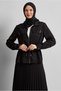 Satin Suit with Pleated Skirt 45385 - 2