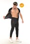 Short Sleeve Thermal Leggings with Maximum Zipper Waist and Belly Base - 5