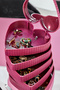 5 Layer Mirrored Heart 360 Degree Rotatable Jewelry Organizer Box - 2