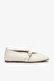 Vitus Cream Leather Women's Ballerinas
