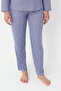 Weekend Lights Bamboo Uzunkol Women's Dark Lilac Pajama Set - 4