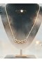 Gold Magnetized Stainless Steel Necklace with Floral Motif – Elegance and Durability in One - 8