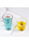 Crushed Hammered Pattern Design Glass Water, Soft Drink, Latte, Coffee, Smoothie Glass 350 ml 2 Pieces - 4361 - 2