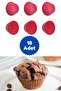 Red 18 Piece Silicone Mini Brownie Mold - Muffin Mold 18 Piece Cupcake Cake Mold