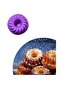 Purple 18-Piece Silicone Mini Cake Mold - Muffin Mold 18 Pieces Belly Cake Mold - 4