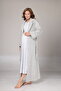 Winter Gray Melange Maternity Nightgown Set - 2