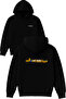 Aradan Bakan Simp Design Printed Oversized Black Hooded Sweatshirt