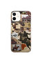 iPhone 12 Mini Compatible Cowboy Western Collage Pattern Transparent Phone Case