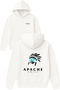 Apache Chef Design Printed Oversized White Hooded Sweatshirt