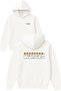 Wanted 8 Stars Design Printed Oversized White Hooded Sweatshirt