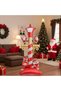 Large Size 150 cm Christmas Balloon - Red and Gold Stripes, Santa Claus - Pump Gift - 1 Piece - 4