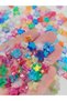 10 mm Acrylic Star Beads with Janjan (Crackle) Effect, 100 Pieces