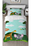 Cute Animals Patterned Digital Printed Special Design Single Children's Duvet Cover Set Without Sheets