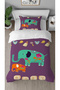 Fil Antique Floral Authentic Patterned Printed Special Design Single Style Duvet Cover Set Without Sheets