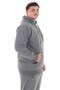 Men's Plus Size Hooded Sweatsuit Set with 2 Strands of Yarn Suitable for up to 154 Kilograms - 4