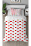 Heart Love Affection Happiness Patterned Printed Special Design Single Stylish Duvet Cover Set Without Sheets