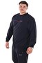 Men's Plus Size 2 Thread Crew Neck Sweatsuit Tracksuit Set Suitable for Weight up to 154 Kilograms - 2
