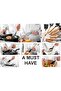 Silicone Kitchen Wooden Utensils Set with Oil Dispenser, 16 pcs, Black - 2