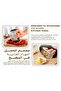 Natural Bamboo Chopping Board, Prep Board, Kitchen Board with Handle, 32 x 26 cm, Set of 1 - 3
