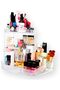 Adjustable Acrylic 360° Rotating Cosmetic Organizer - 6-Layer Makeup Holder