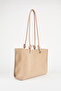 Women's Mink Bouquet 3-Compartment Suede Medium Size Lined Snap Closure Hand and Shoulder Bag - 2