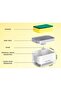 Dishwashing Liquid Pump Container with Sponge Holder, 1 pc - White - 8