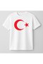 Turkish Flag Crescent Star Printed April 23 October 29 May Short Sleeve Unisex Kids T-Shirt (4-13 Years)