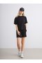 Two Mt Shop Quality Xside Black Interlock Plain Loose & Baggy Short Sleeve Women's T-Shirt - 2