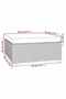 Garden Footrest with Cushion Grey 70x70x30 cm Poly Rattan - 3