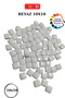 200 Grams White Color Mosaic Stone – 10X10 mm |   Mosaic Workshop Set |   Glass Mosaic
