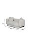 Adrika 2 Seater Fabric Sofa - Brown | Solid Wood Frame | Stylish & Comfortable | 2 Year Warranty - 5