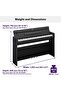 YDPS55 Arius Series Slim Digital Console Piano، أبيض - 2