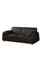 Tokishi 2-Seater Full Leather Sofa - Black, Stylish & Comfortable Wooden Frame, 2-Year Warranty - 2