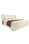 Orion 180x200 Upholstered King Bed - Beige Fabric, Engineered Wood, 2-Year Warranty