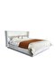 Terakkai 180x200 Upholstered King Bed - Beige Fabric, Engineered Wood, 2-Year Warranty - 8