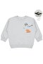 Karyoka Stitched Sweatshirt for Ages 2-5 - Gray