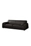 Tokishi 3-Seater Full Leather Sofa - Black, Stylish & Comfortable Wooden Frame, 2-Year Warranty - 2