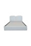 Ree 180x200 King Size Upholstered Bed - Beige Fabric, Engineered Wood, 2-Year Warranty, Turkey - 4